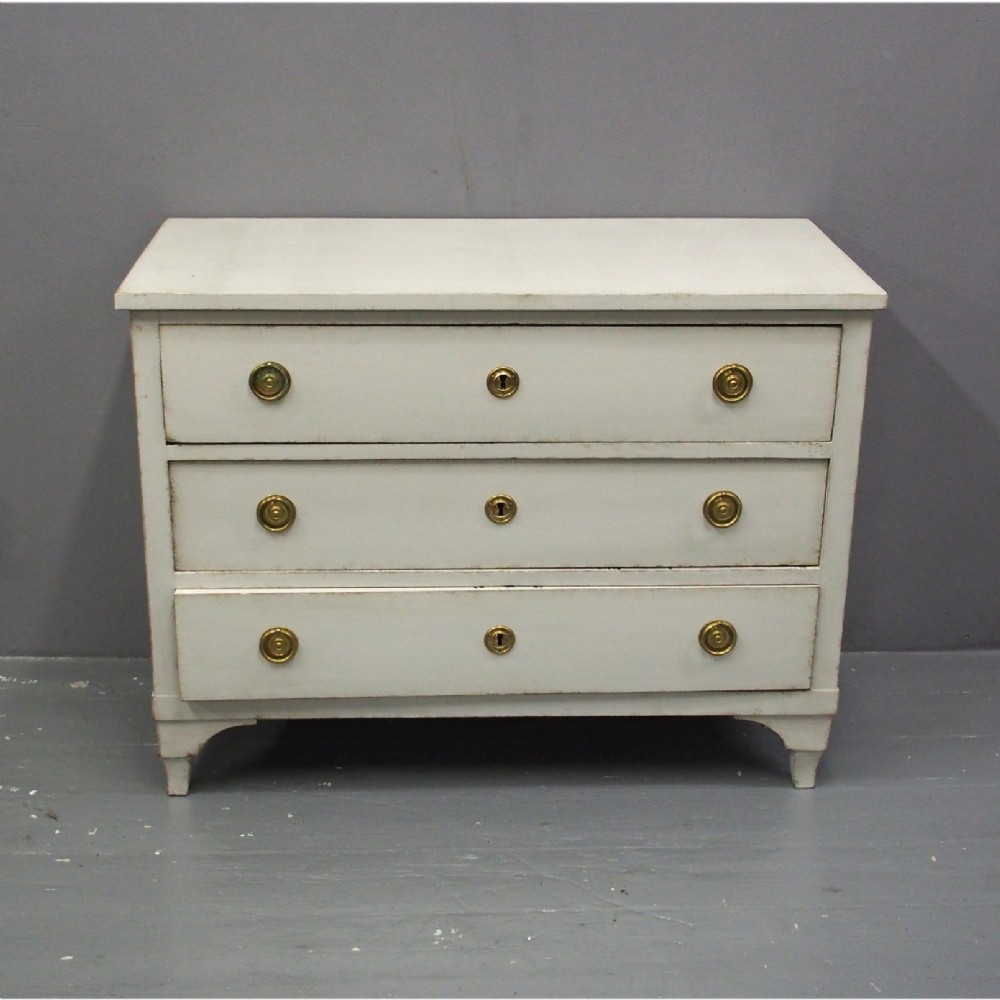 Swedish Empire Style Painted Chest of Drawers