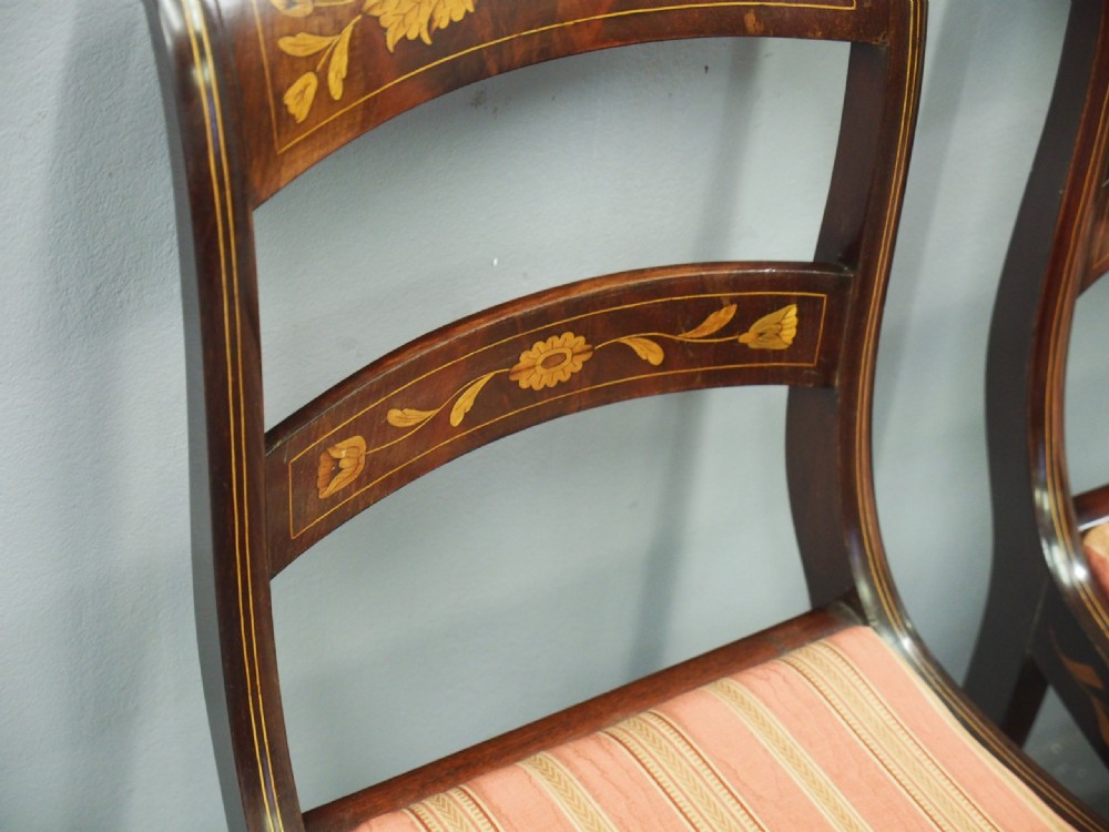 Pair of Dutch Marquetry Side Chairs View VI