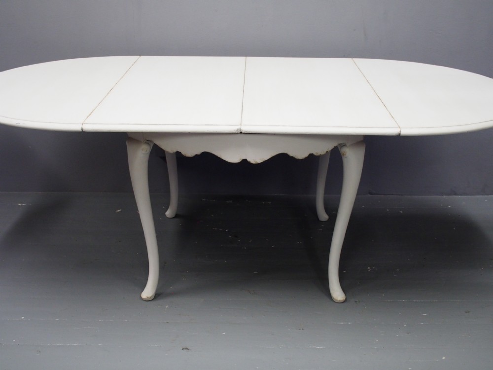 Swedish 19th Century Painted Dining Suite View VIII