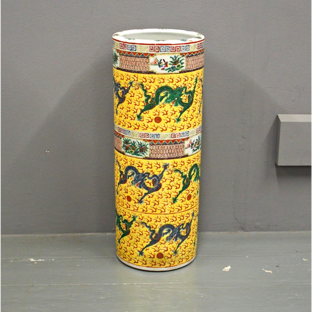 Chinese Painted Porcelain Stick Stand