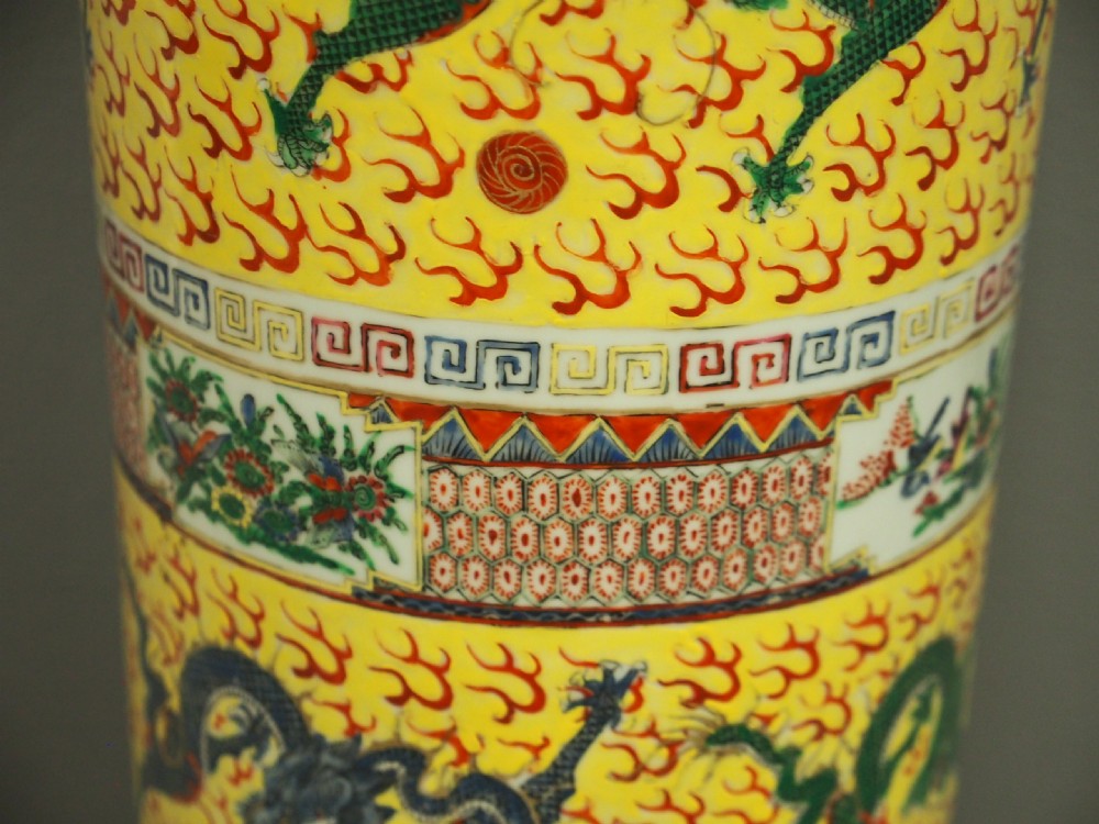 Chinese Painted Porcelain Stick Stand View VIII