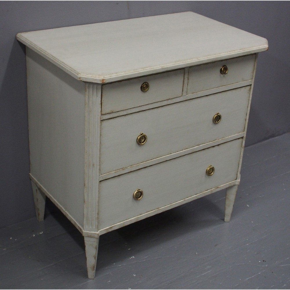 Painted Grey Baltic Pine Chest of Drawers