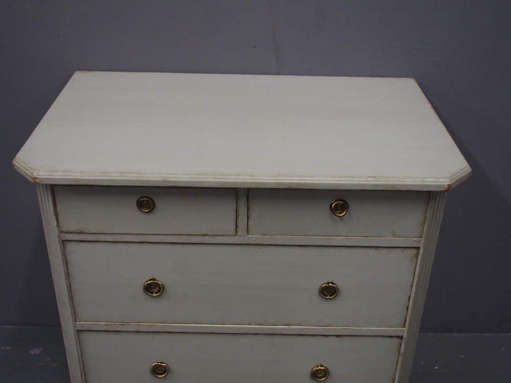 Painted Grey Baltic Pine Chest of Drawers View VI