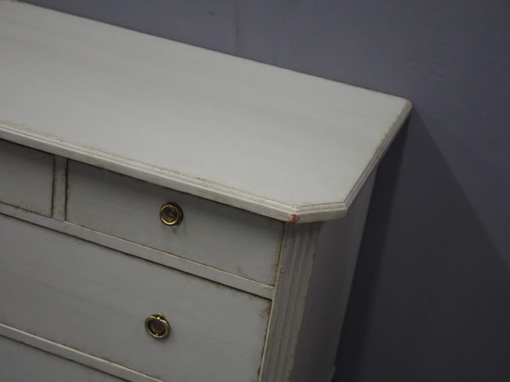 Painted Grey Baltic Pine Chest of Drawers View VII