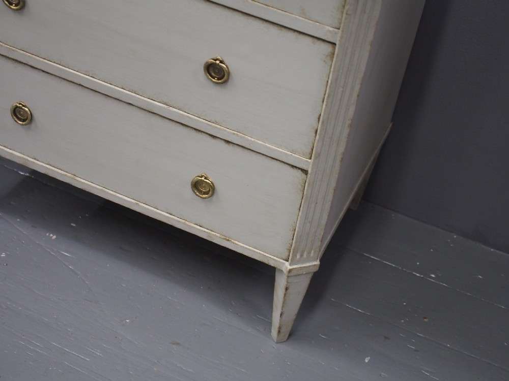 Painted Grey Baltic Pine Chest of Drawers View VIII