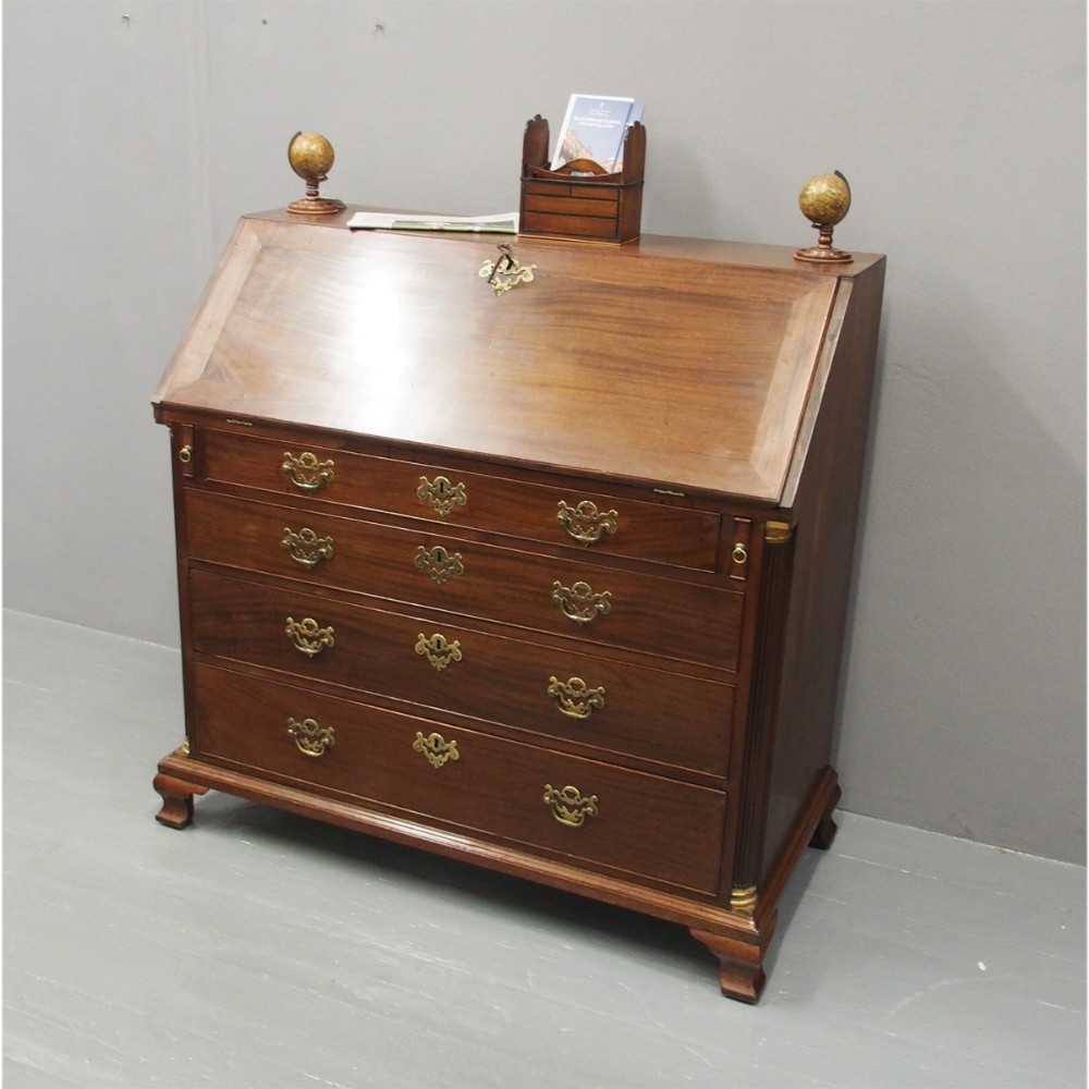 George III Mahogany Bureau