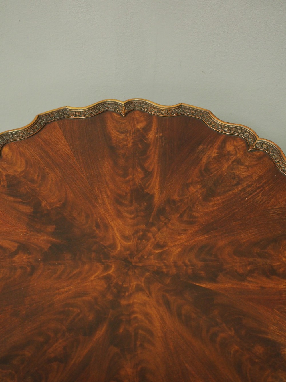 Large Carved Mahogany Coffee Table View V