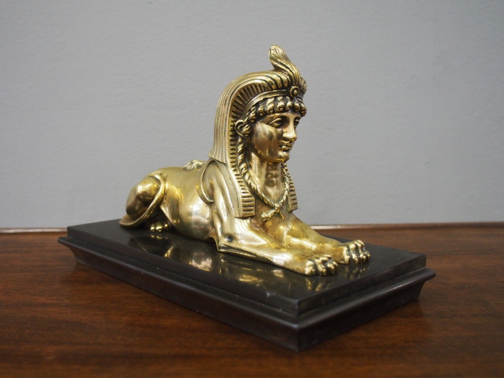 Brass Model of a Sphinx View V