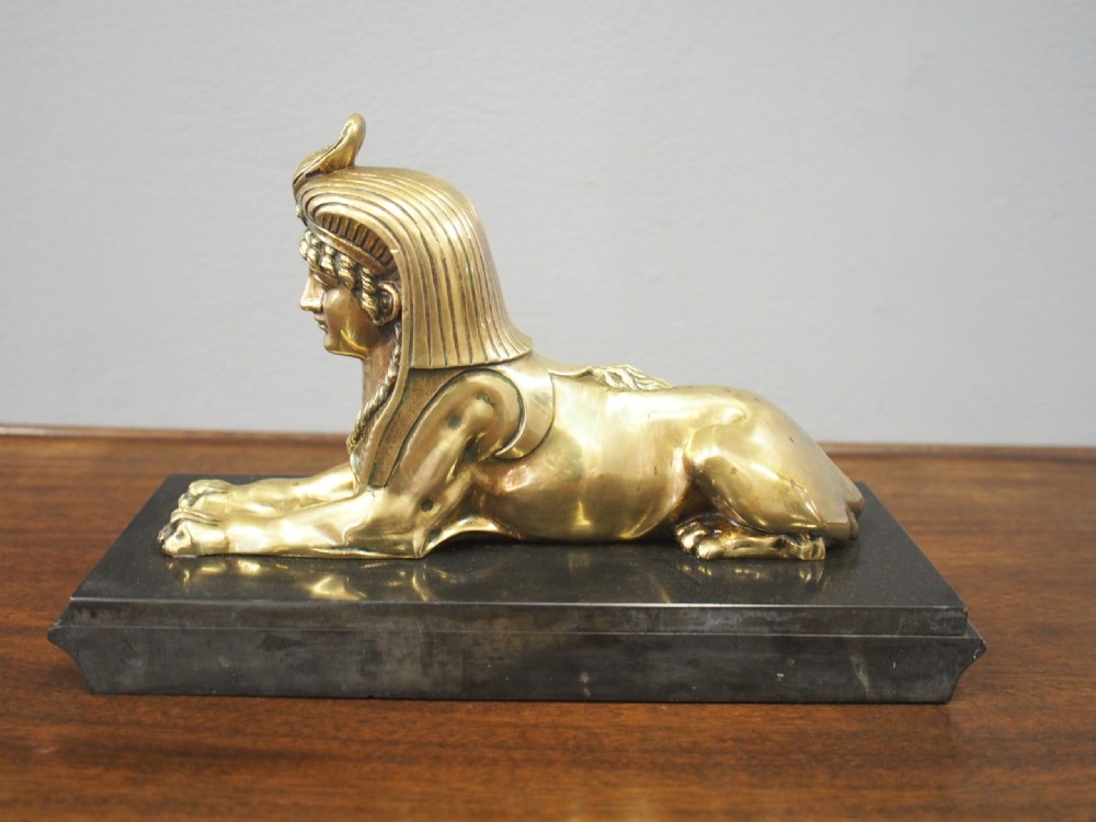 Brass Model of a Sphinx View VIII