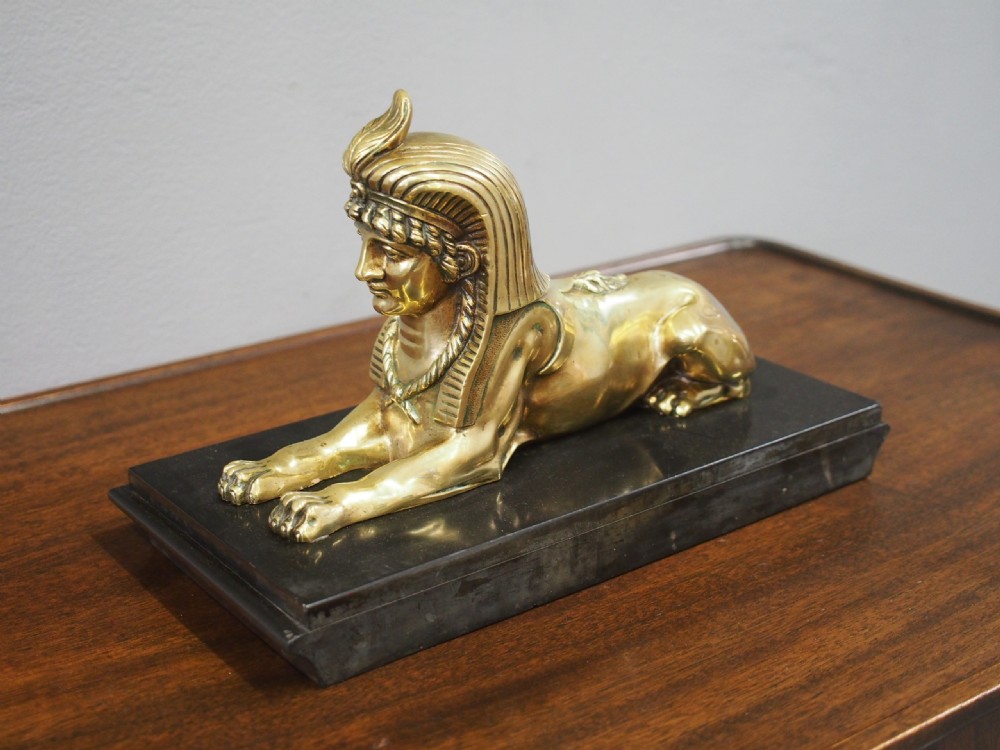 Brass Model of a Sphinx View IX