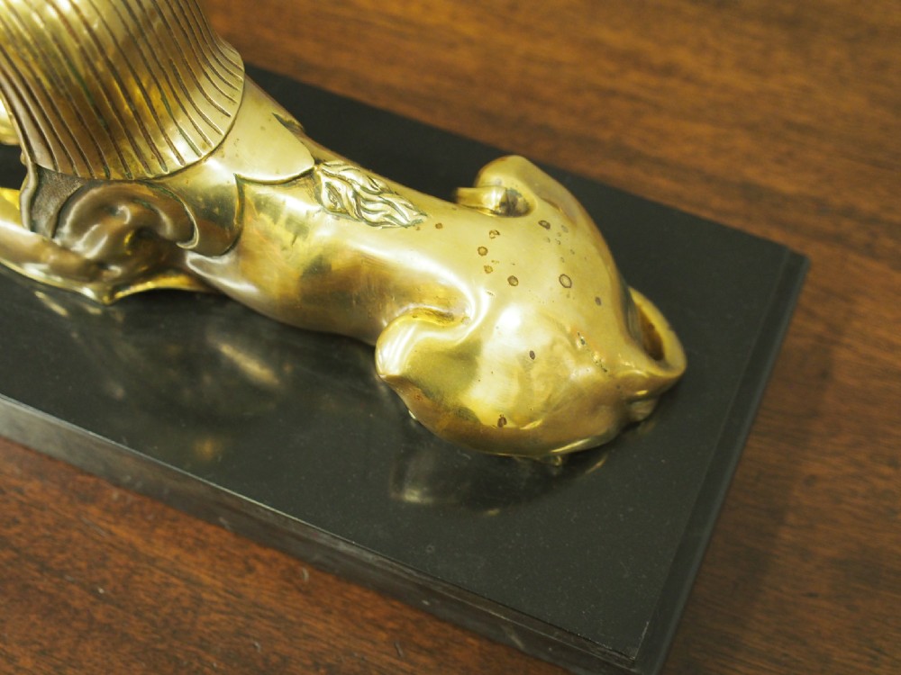 Brass Model of a Sphinx View X