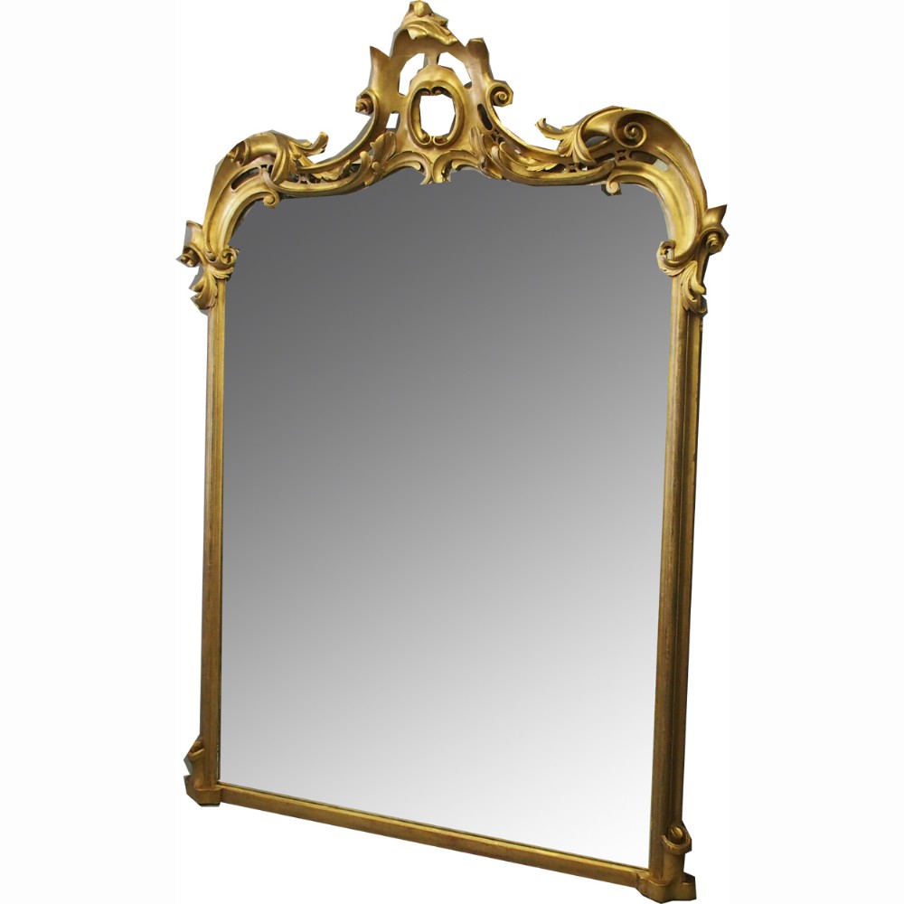 Victorian Giltwood Overmantel Mirror