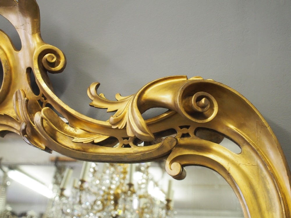 Victorian Giltwood Overmantel Mirror View IV