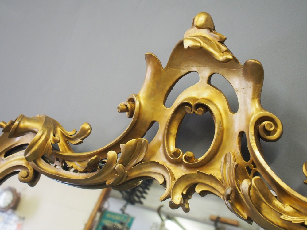 Victorian Giltwood Overmantel Mirror View V