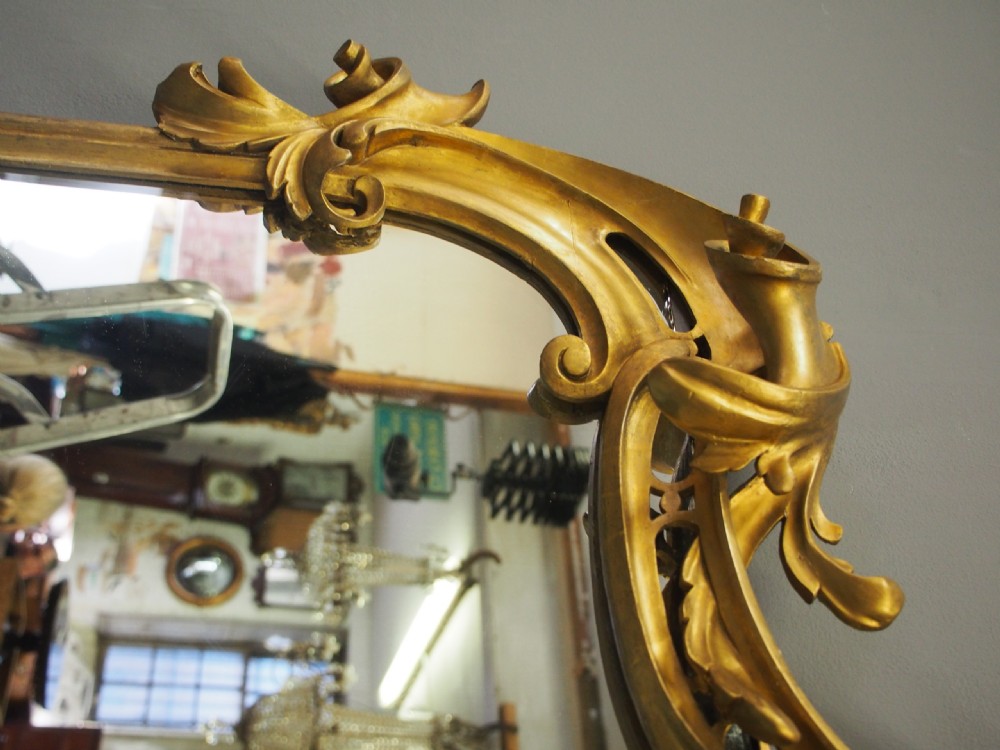 Victorian Giltwood Overmantel Mirror View IX