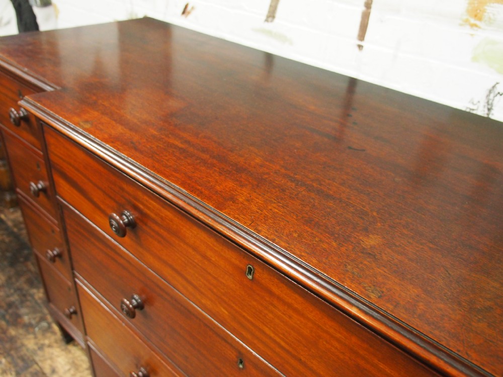 Large George IV Mahogany Breakfront Chest of Drawers View IX