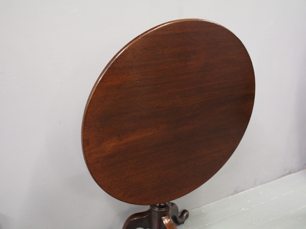 George III Mahogany Snap Top Table View IV