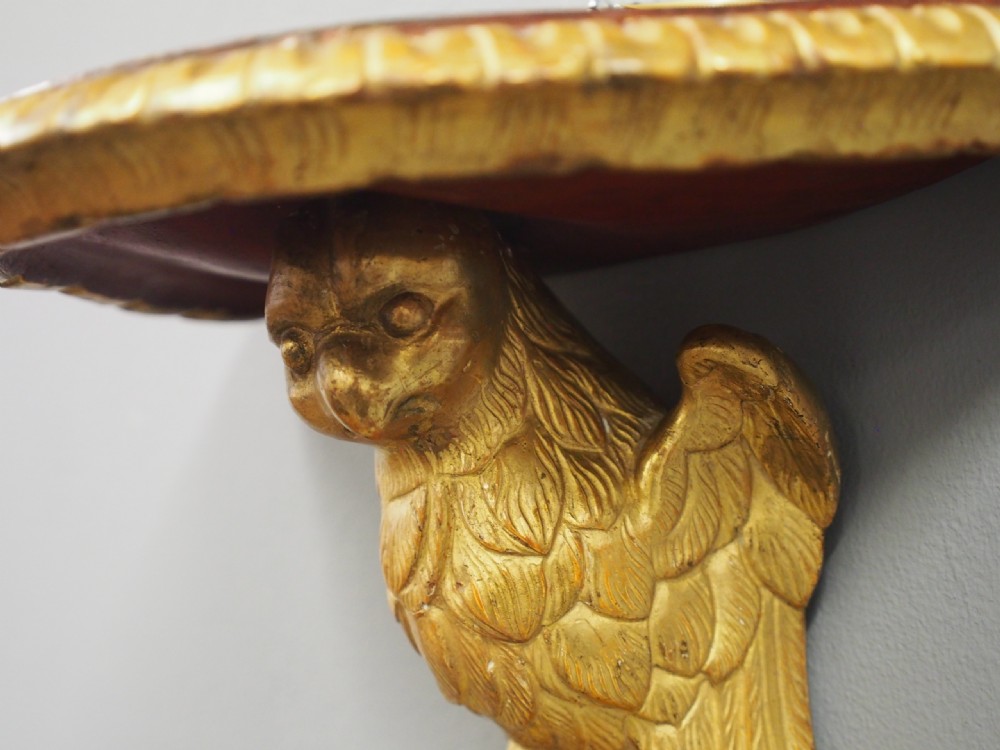 Pair of Carved Bird Wall Brackets View V
