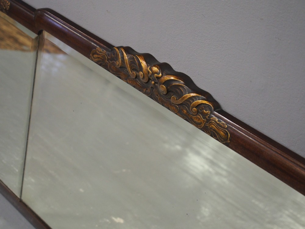 Mahogany Triptych Mirror by Whytock and Reid View II