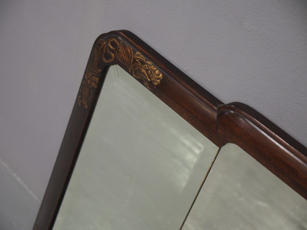 Mahogany Triptych Mirror by Whytock and Reid View III