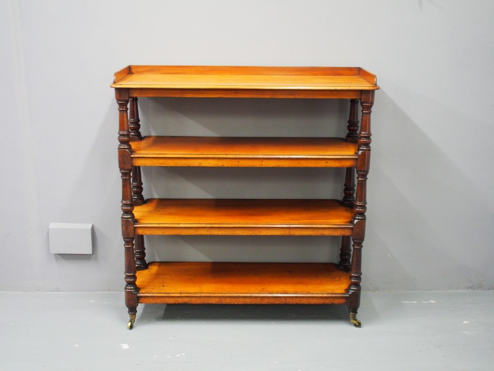 Victorian Mahogany Rectangular Dumbwaiter View VIII