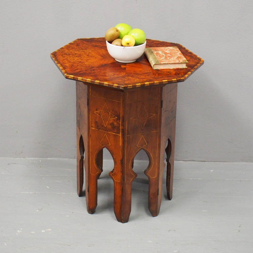 Octagonal Inlaid Moorish Style Table