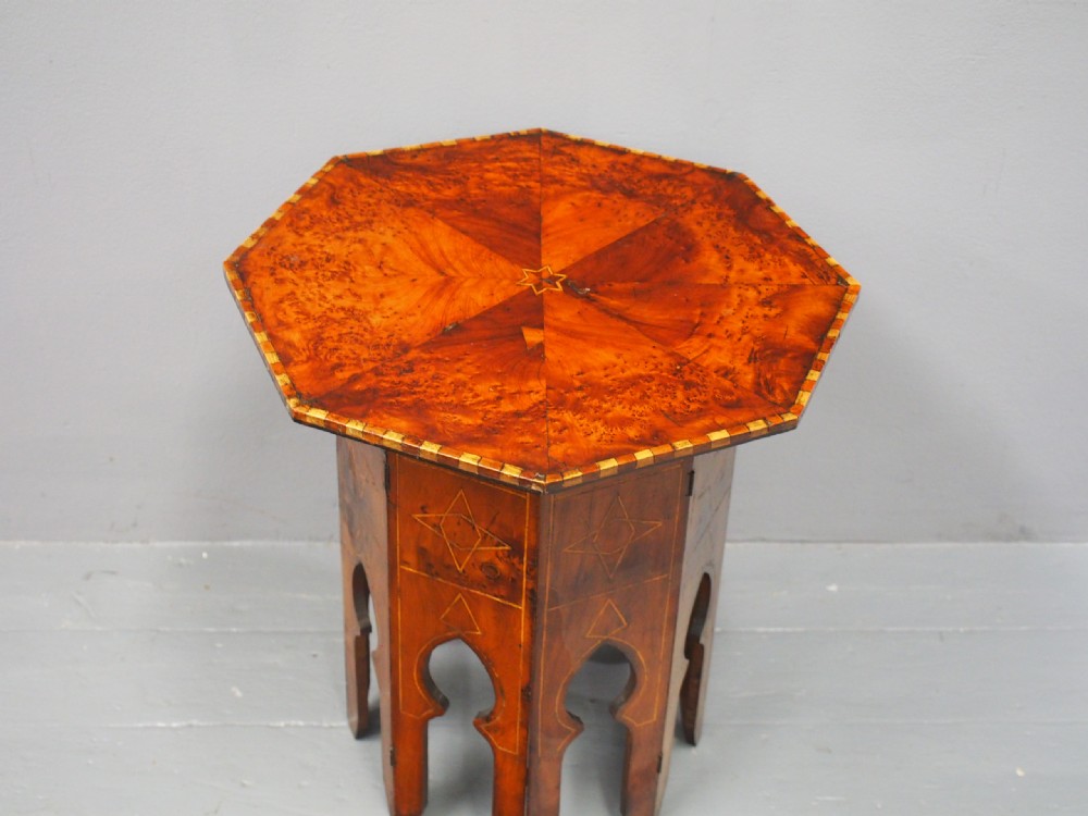 Octagonal Inlaid Moorish Style Table View II