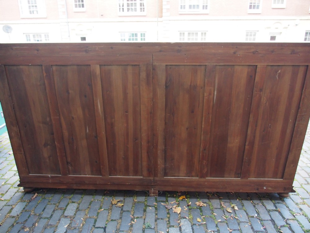 Victorian Oak Baroque Style Open Bookcase View XI