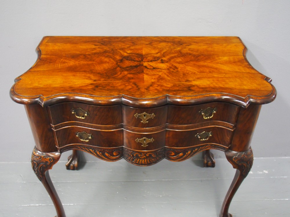 Dutch Figured Walnut Lowboy View V
