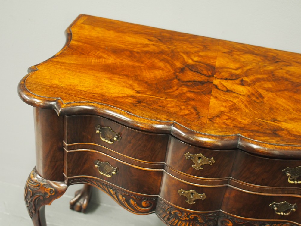 Dutch Figured Walnut Lowboy View VI