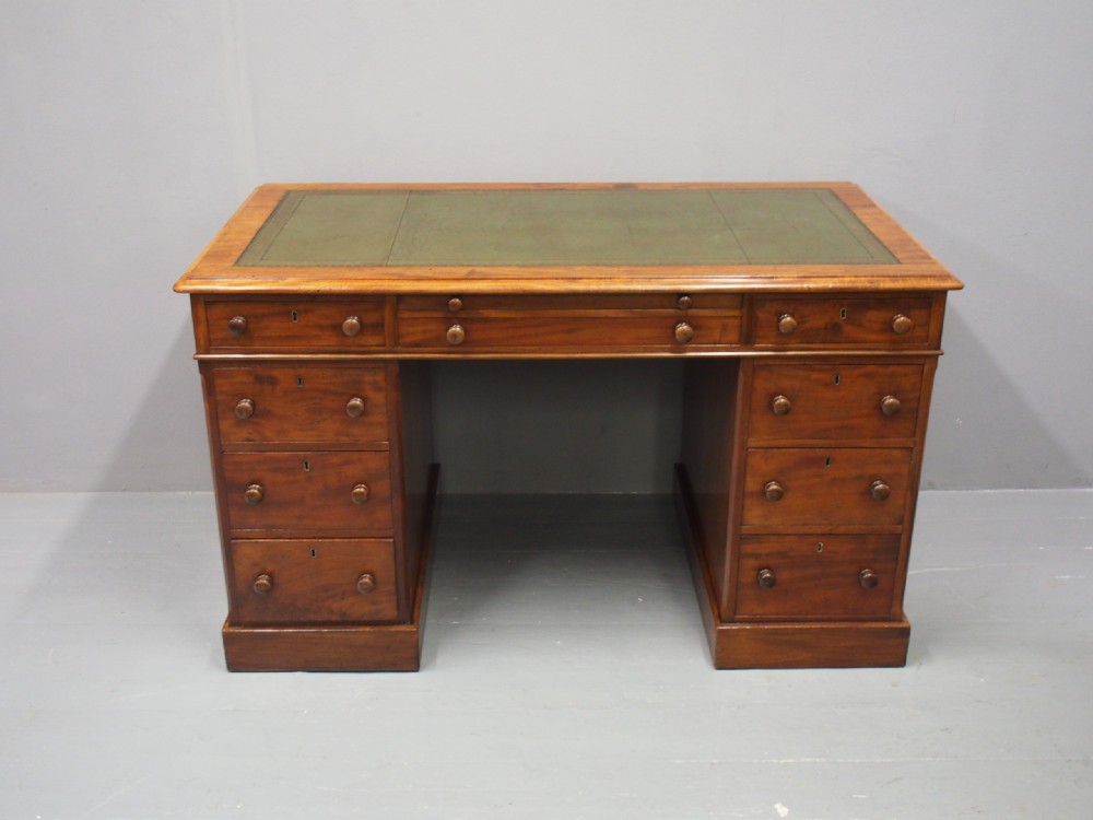 Victorian Mahogany Partners Desk View III