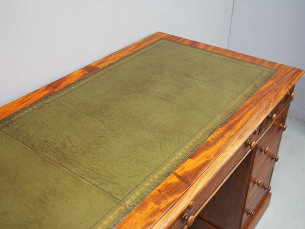 Victorian Mahogany Partners Desk View IV
