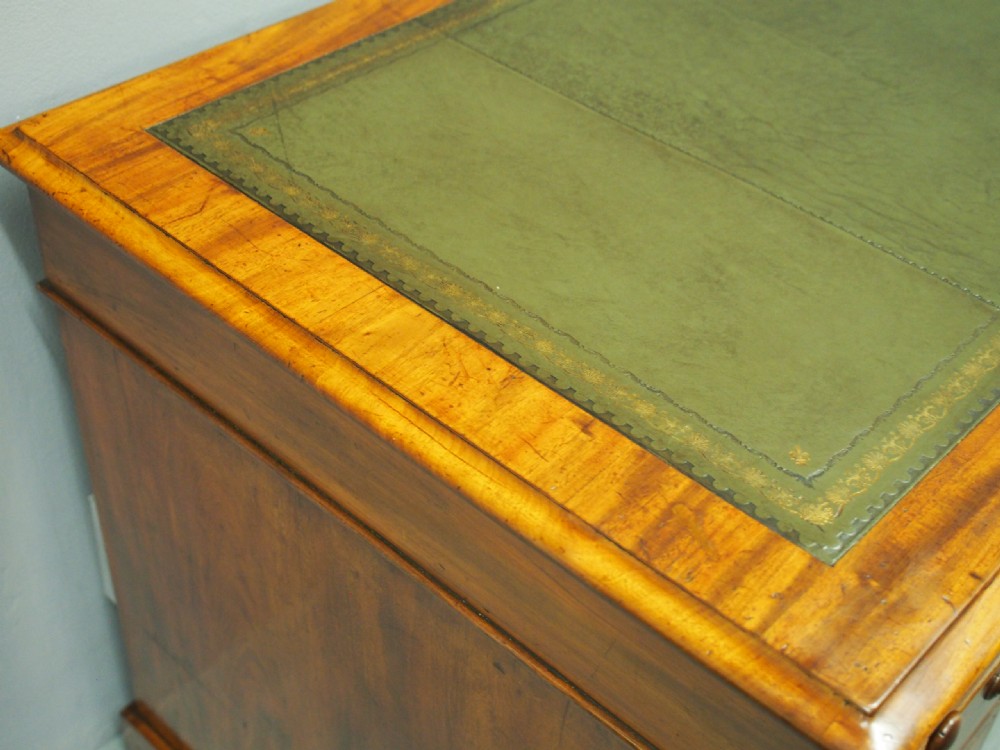 Victorian Mahogany Partners Desk View VI
