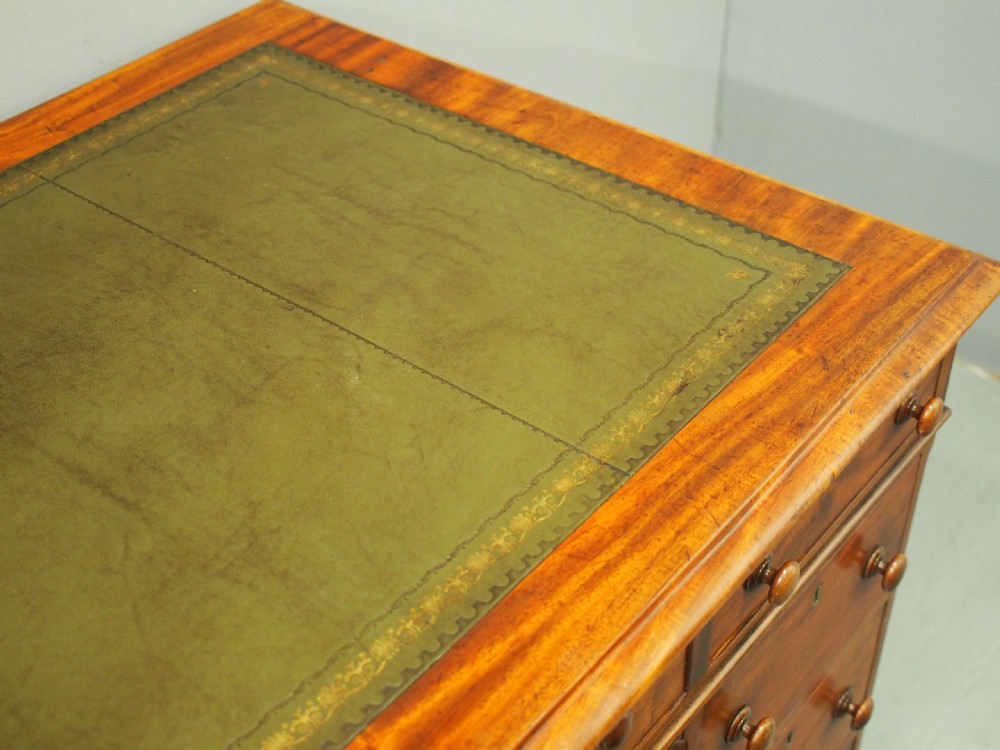 Victorian Mahogany Partners Desk View X