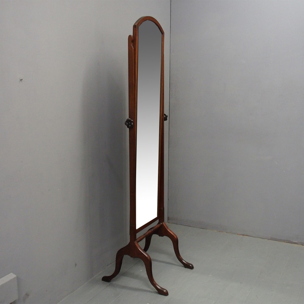 Mahogany Cheval Mirror