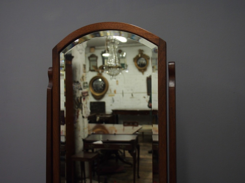 Mahogany Cheval Mirror View VI