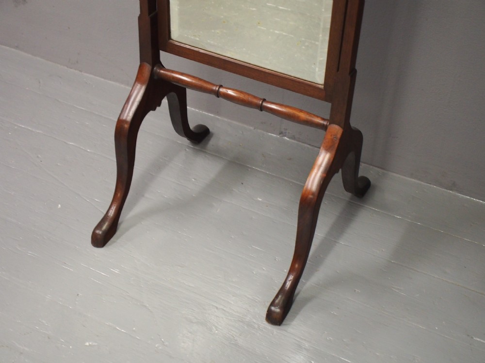 Mahogany Cheval Mirror View VIII
