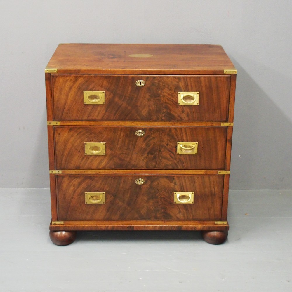 Victorian Mahogany Military Chest of Drawers