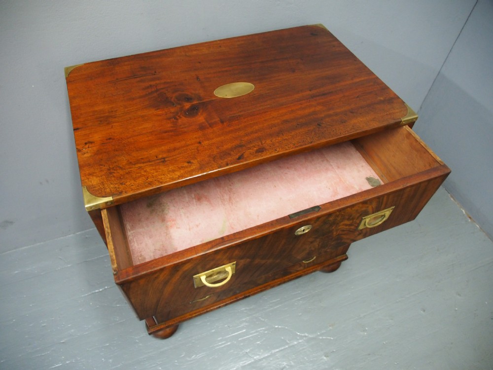 Victorian Mahogany Military Chest of Drawers View VII