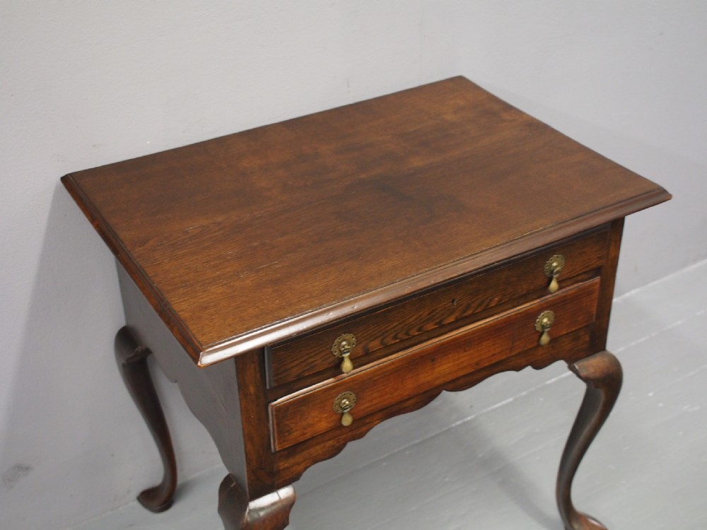 Fruitwood and Oak Lowboy View II