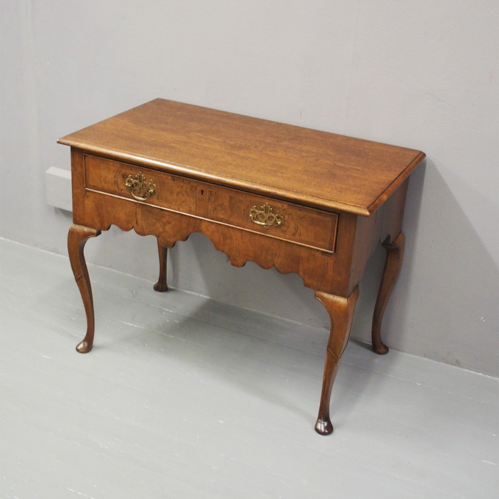 George II Oak and Walnut Lowboy
