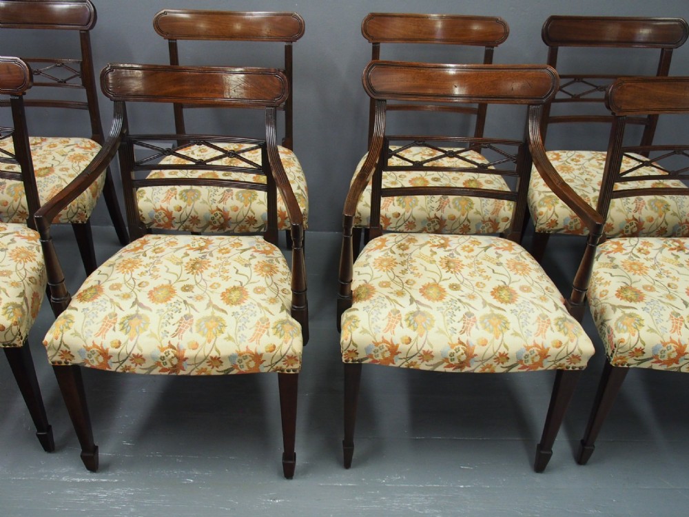 Set of 8 George III Style Dining Chairs View VII