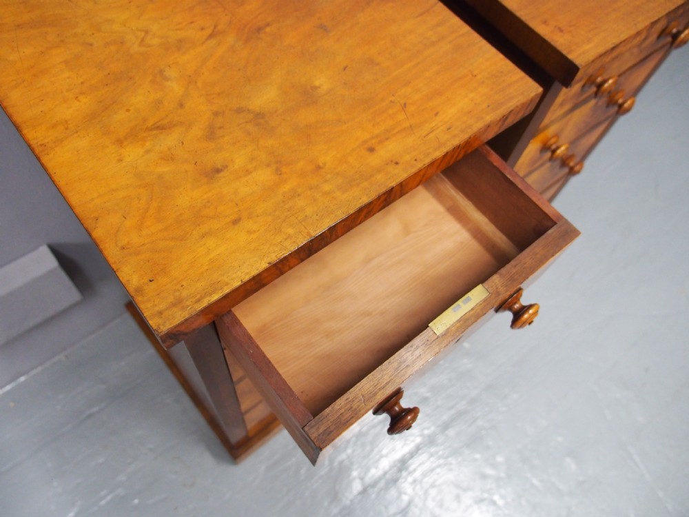 Pair of Victorian Walnut Bedsides View IV