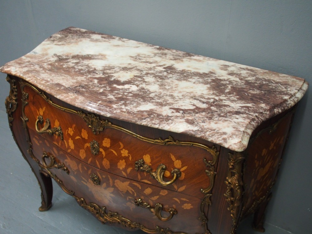 Louis XV Style French Marble Top Commode View III