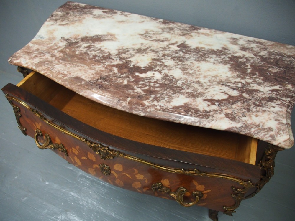Louis XV Style French Marble Top Commode View IV