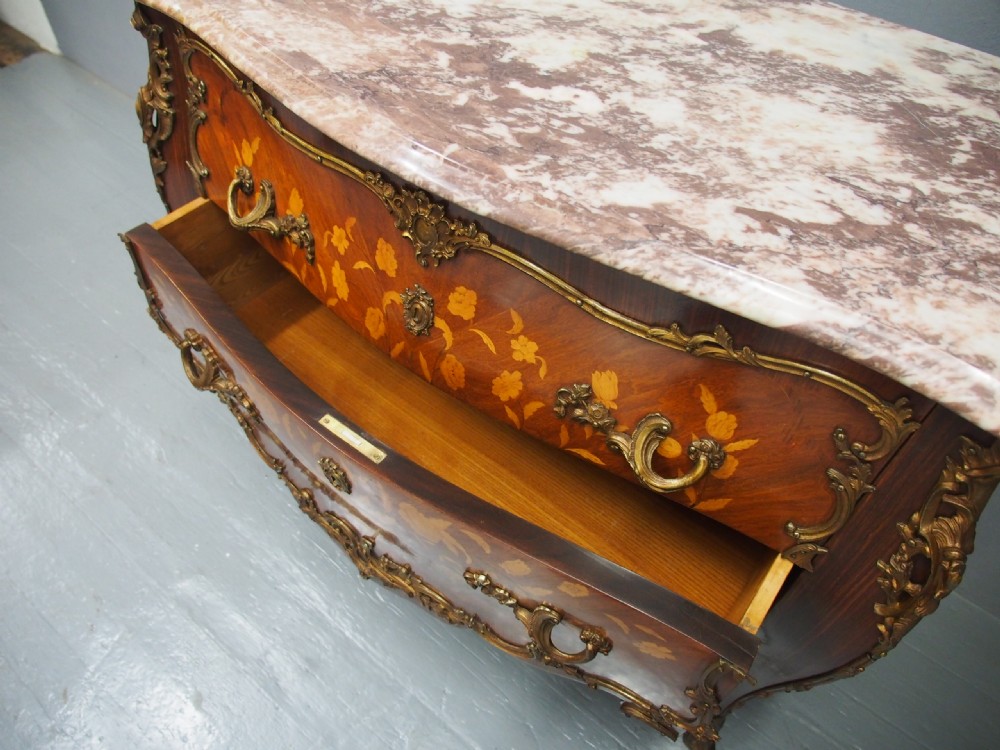 Louis XV Style French Marble Top Commode View IX