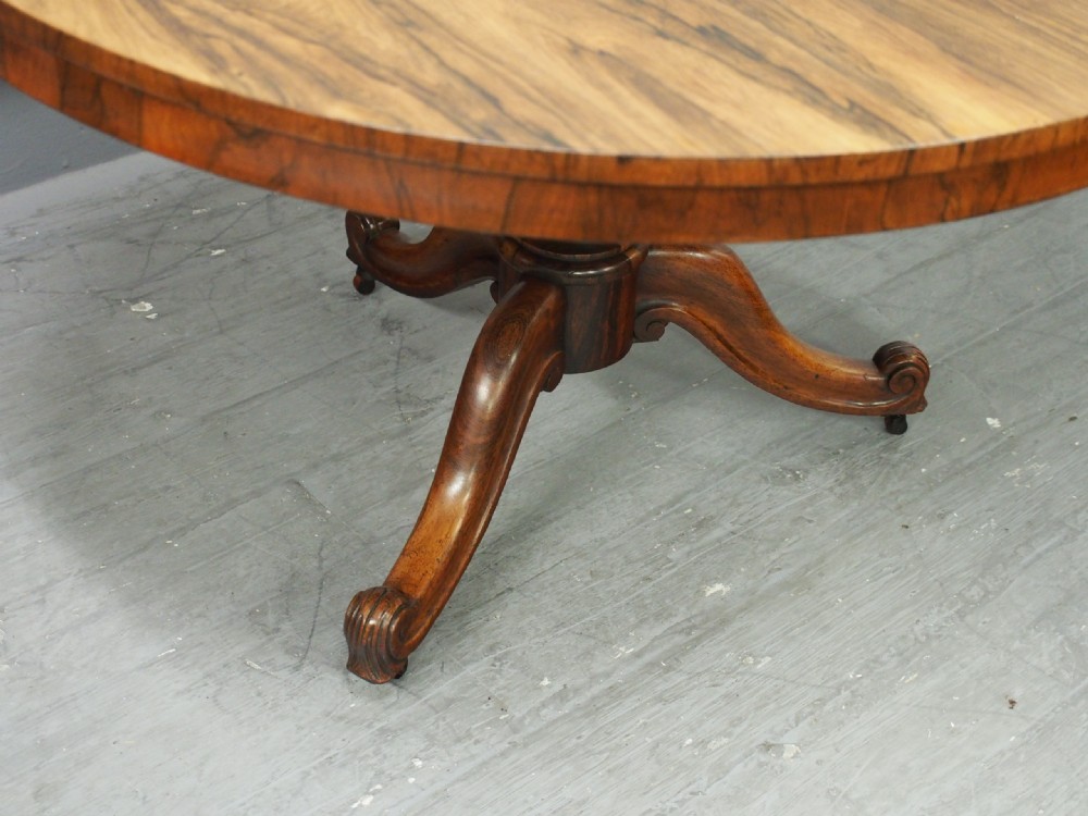 Victorian Rosewood Centre Table or Breakfast Table View XI