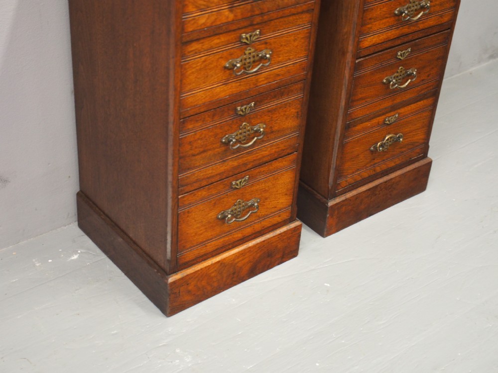 Pair of Victorian Italian Walnut Bedside Lockers View VI