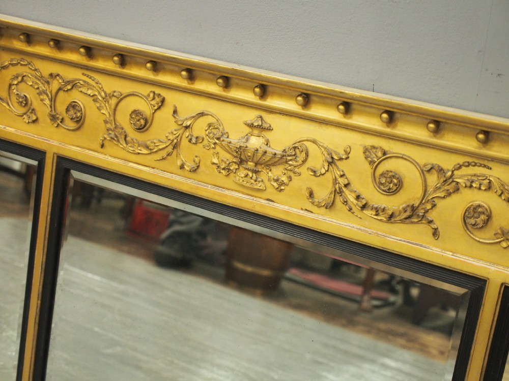 Regency Gilt Overmantel Mirror View VII