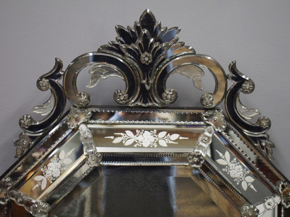 Venetian Cushion Shaped Mirror View IV